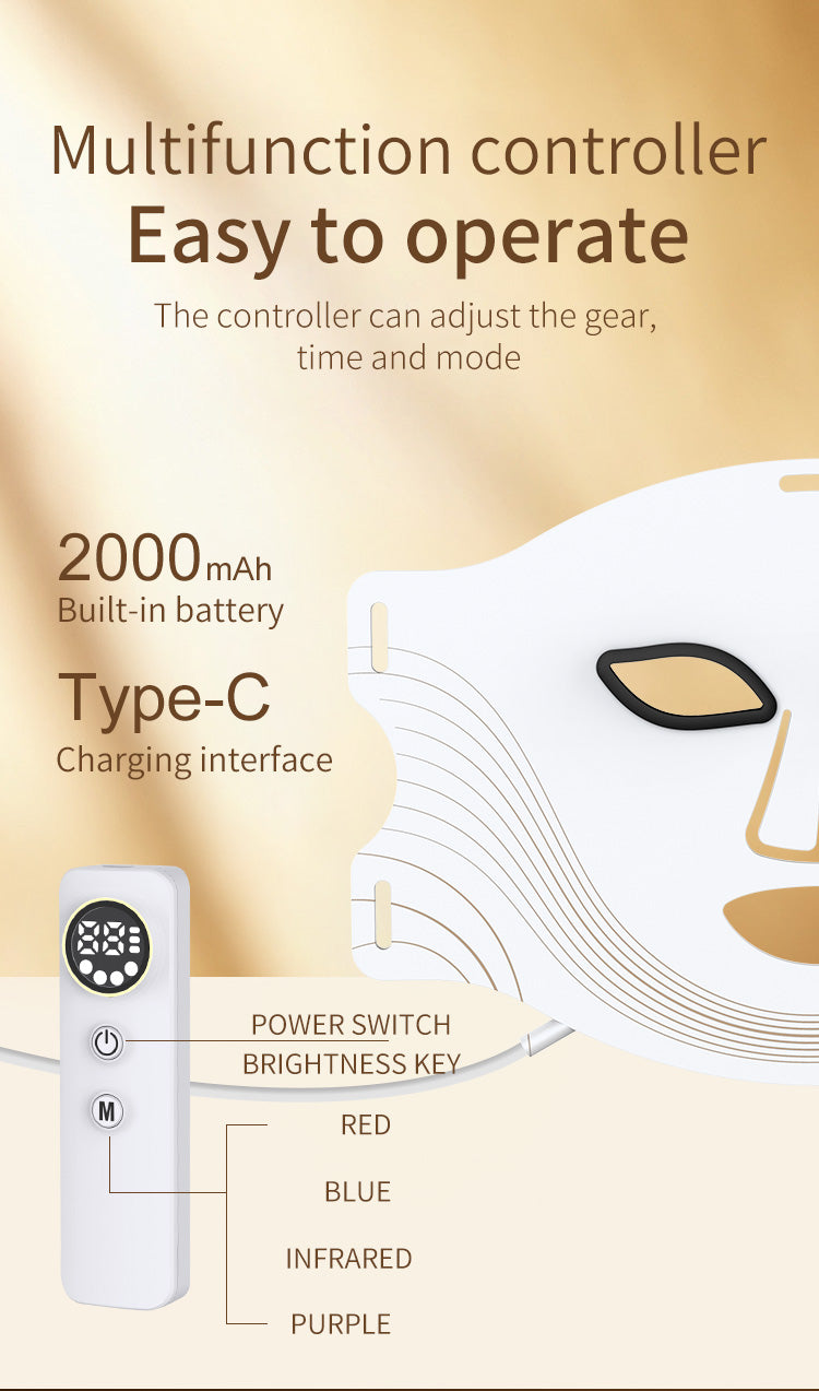 GUANDA CARE 7-Color LED Facial Mask – Multi-Mode